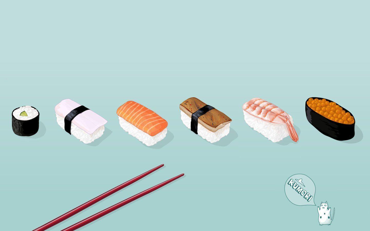Cute Kawaii Sushi Wallpapers Top Free Cute Kawaii Sushi Backgrounds
