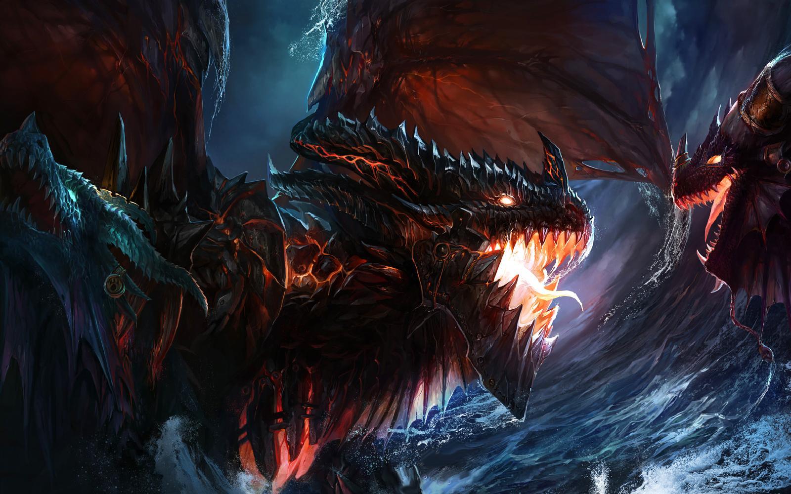 Evil Dragon Wallpapers Top Free Evil Dragon Backgrounds WallpaperAccess