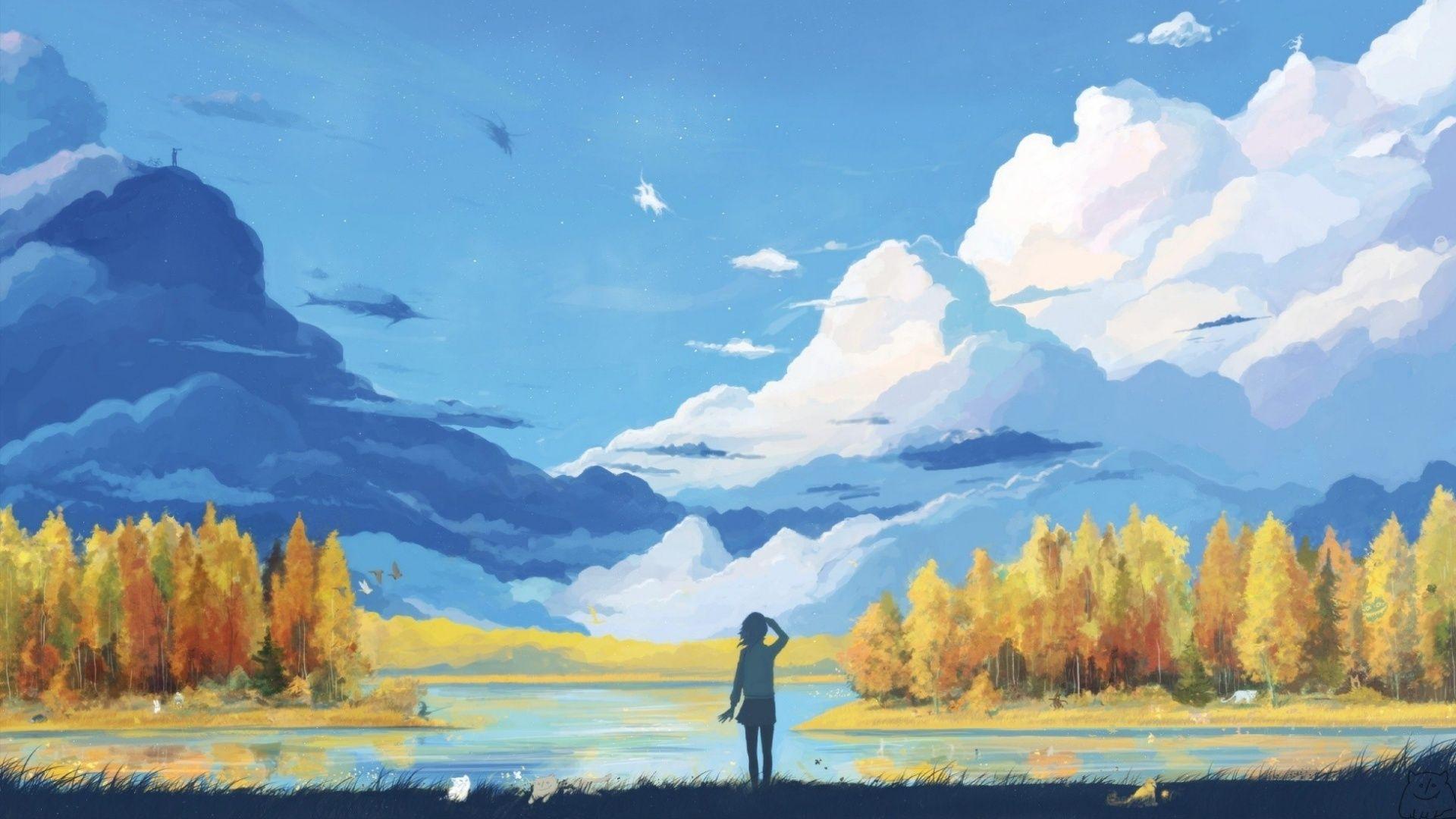Anime Landscape Wallpapers Top Free Anime Landscape Backgrounds