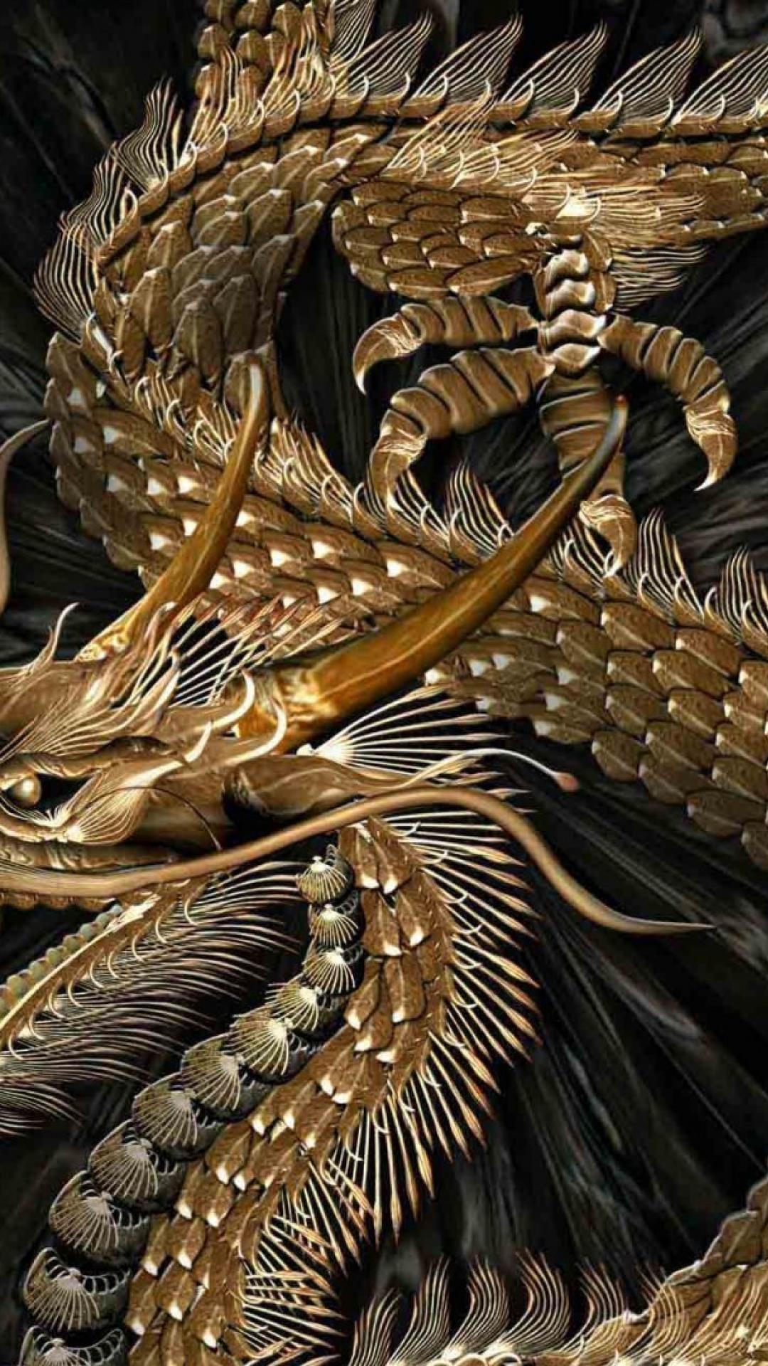 Golden Dragon Wallpapers Top Free Golden Dragon Backgrounds