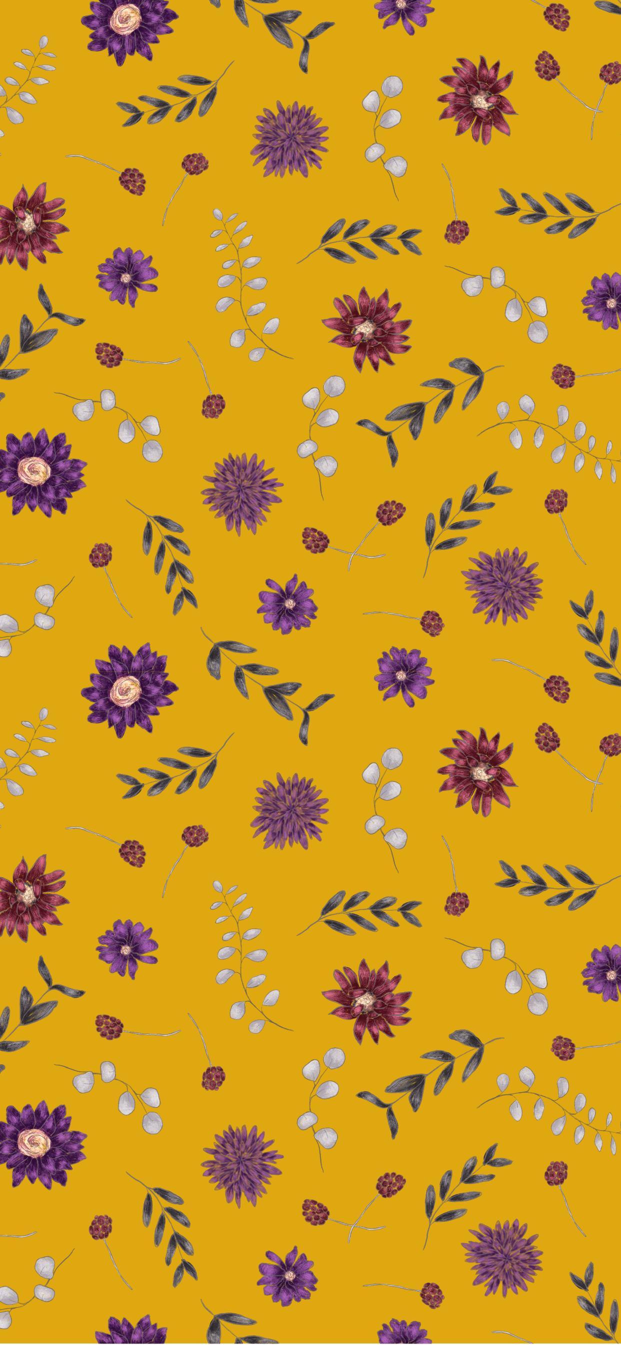 Fall Floral iPhone Wallpapers Top Free Fall Floral iPhone Backgrounds