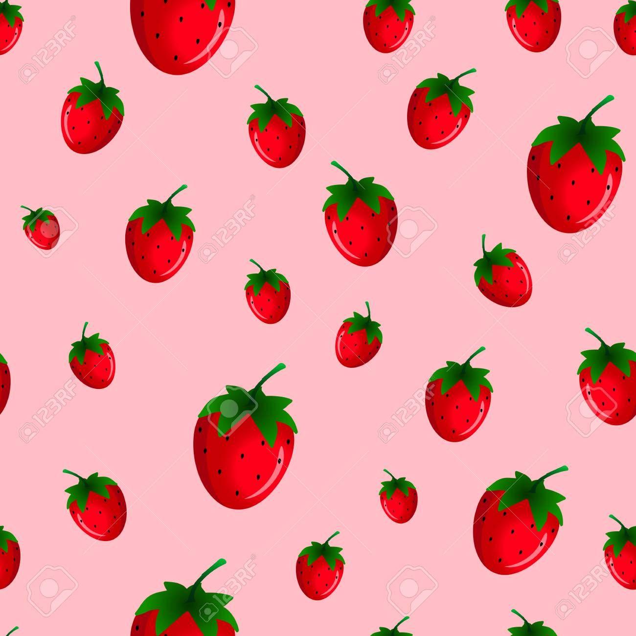50 best ideas for coloring Vintage Strawberry Wallpaper