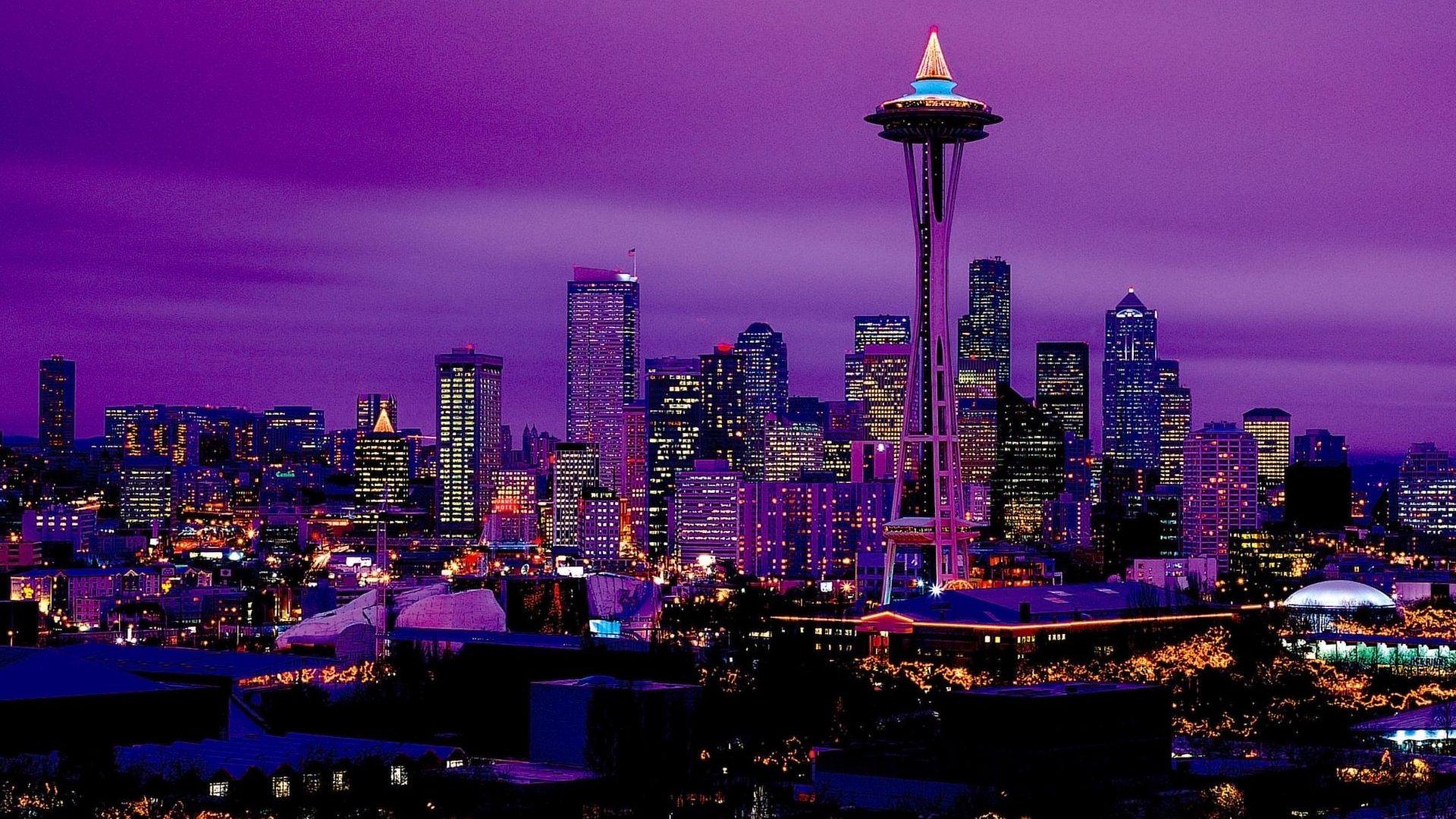 Purple Cityscape Wallpapers Top Free Purple Cityscape Backgrounds WallpaperAccess