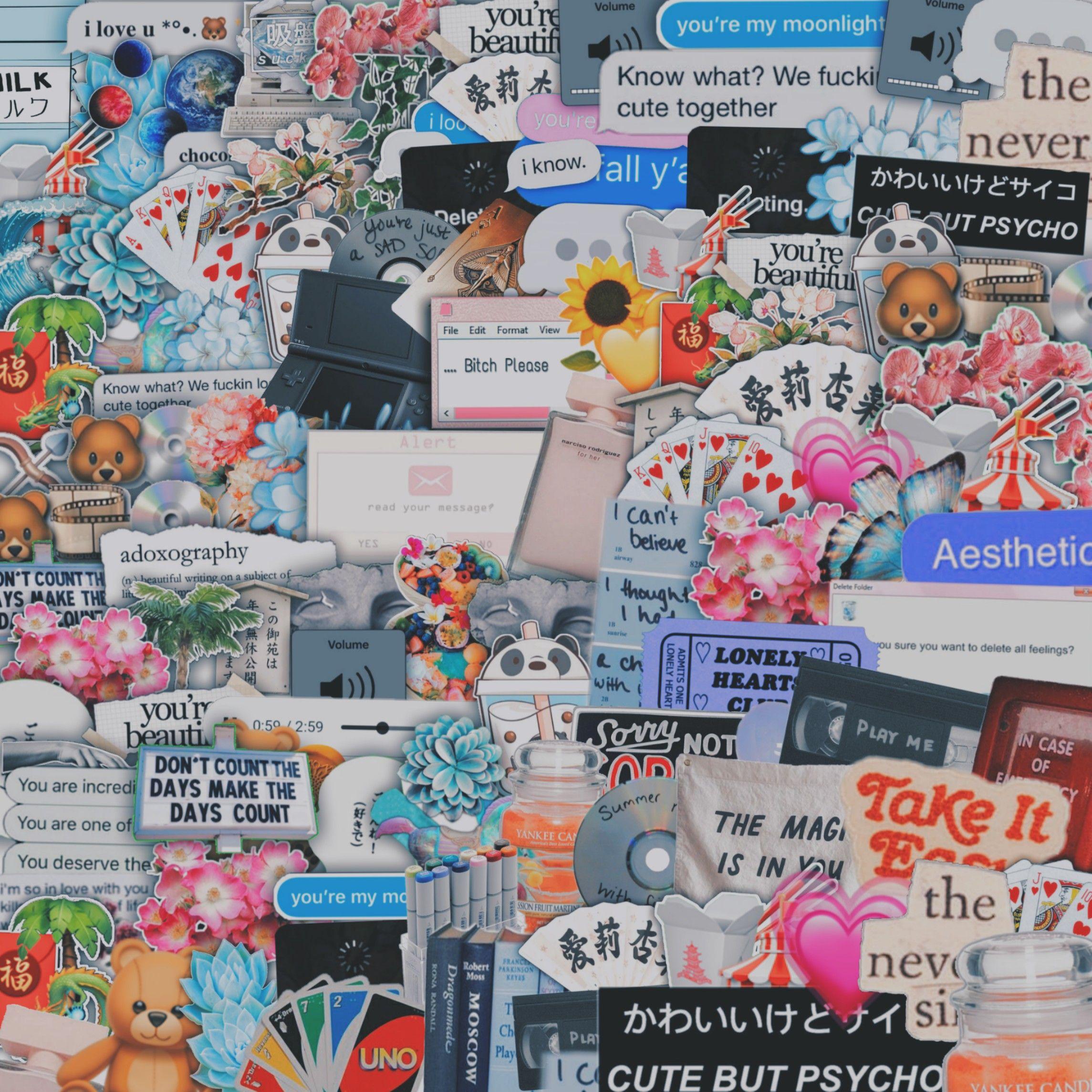 Sticker Collage Wallpapers Top Free Sticker Collage Backgrounds