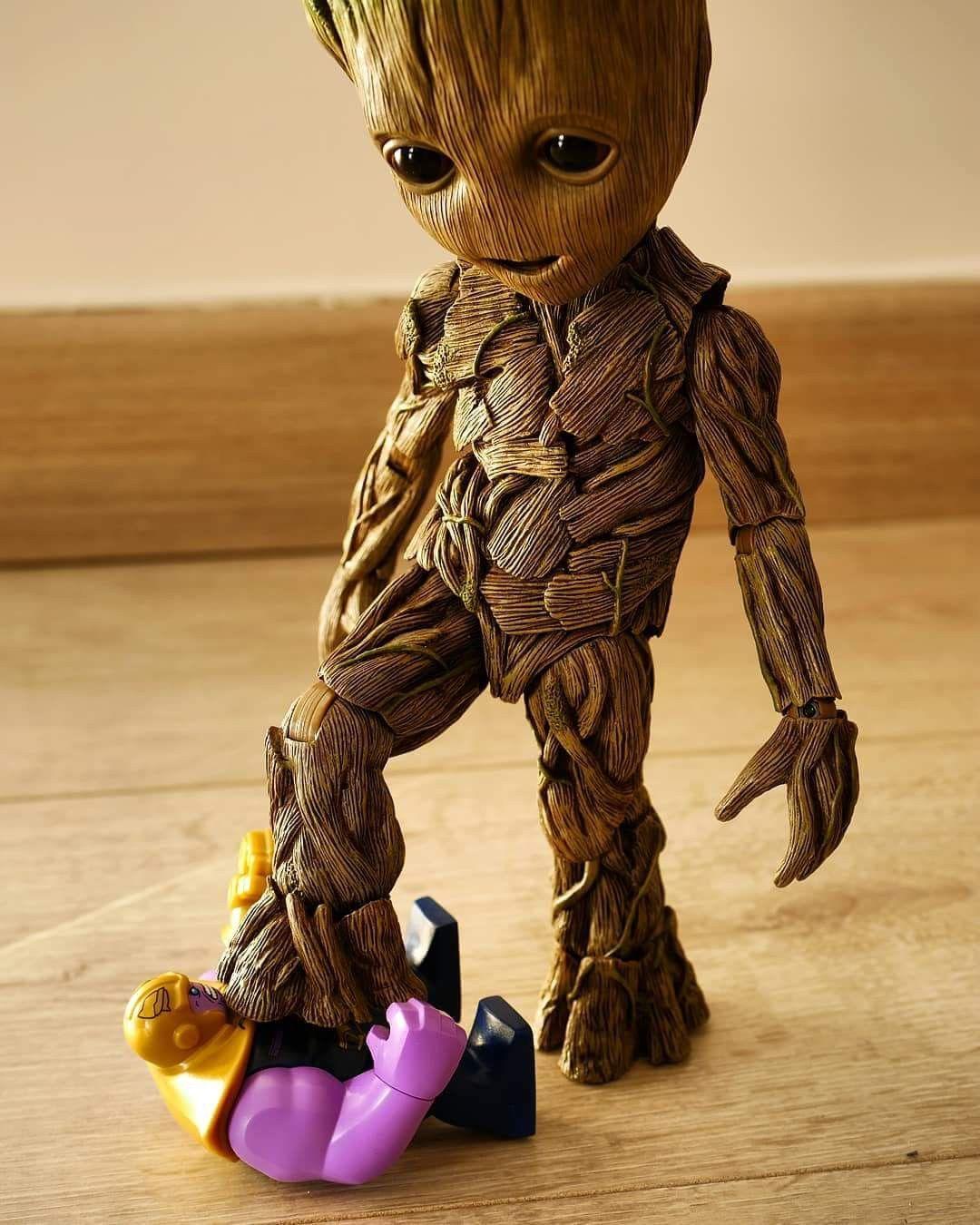 Funny Baby Groot Wallpaper