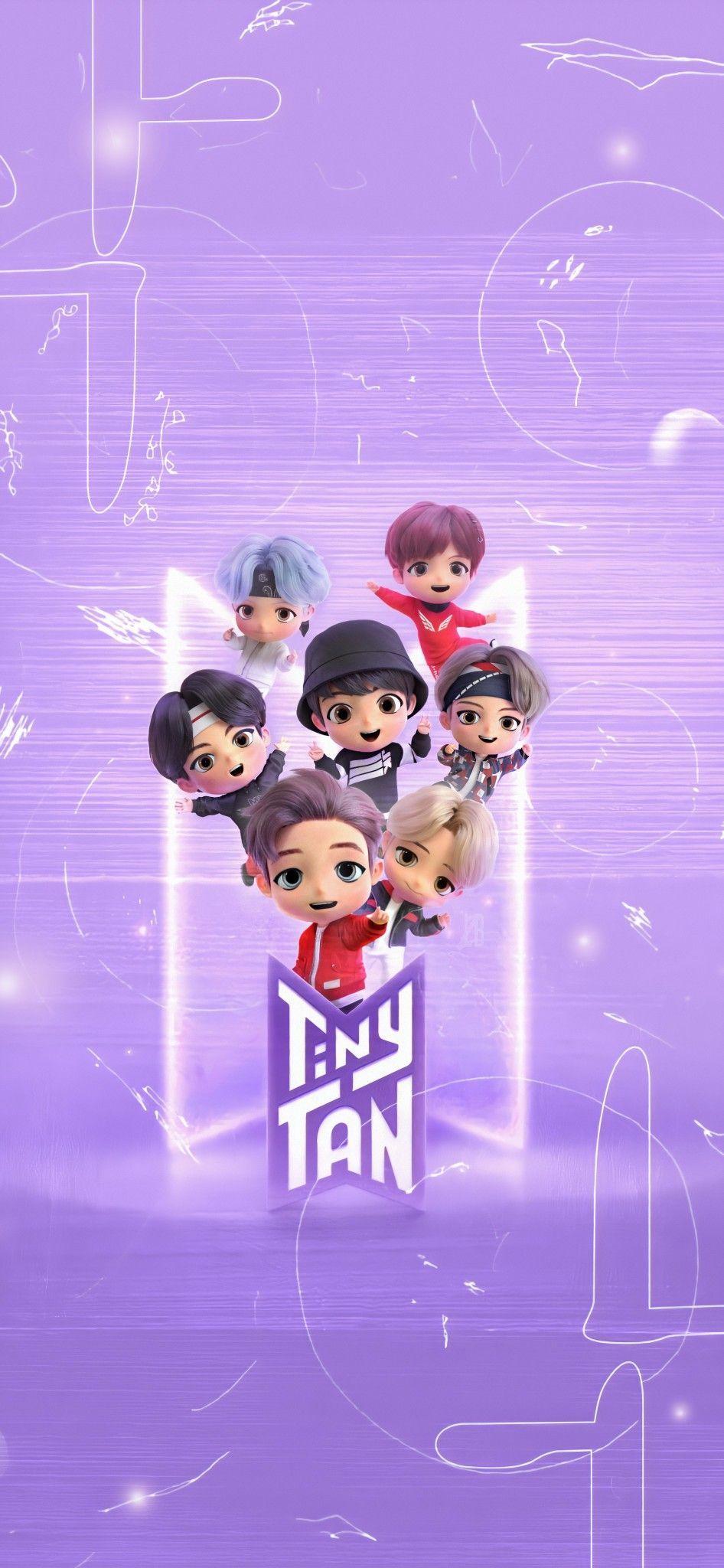 BTS Tiny Tan Desktop Wallpaper
