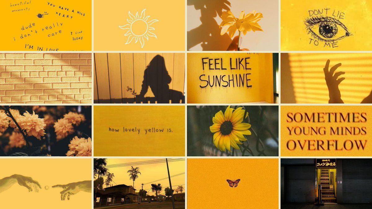 Yellow Collage Desktop Wallpapers Top Free Yellow Collage Desktop