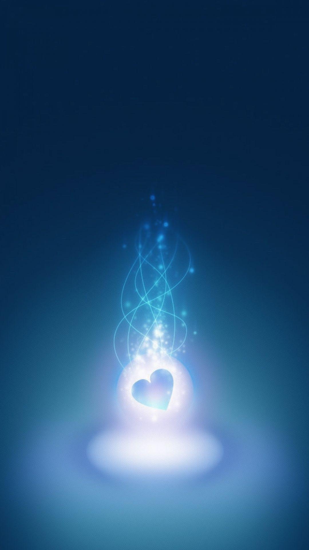 Blue Heart iPhone Wallpapers Top Free Blue Heart iPhone Backgrounds
