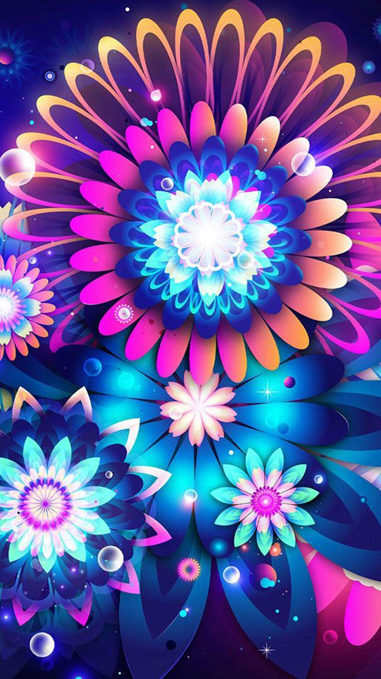 Colorful Flower iPhone Wallpapers Top Free Colorful Flower iPhone Backgrounds WallpaperAccess