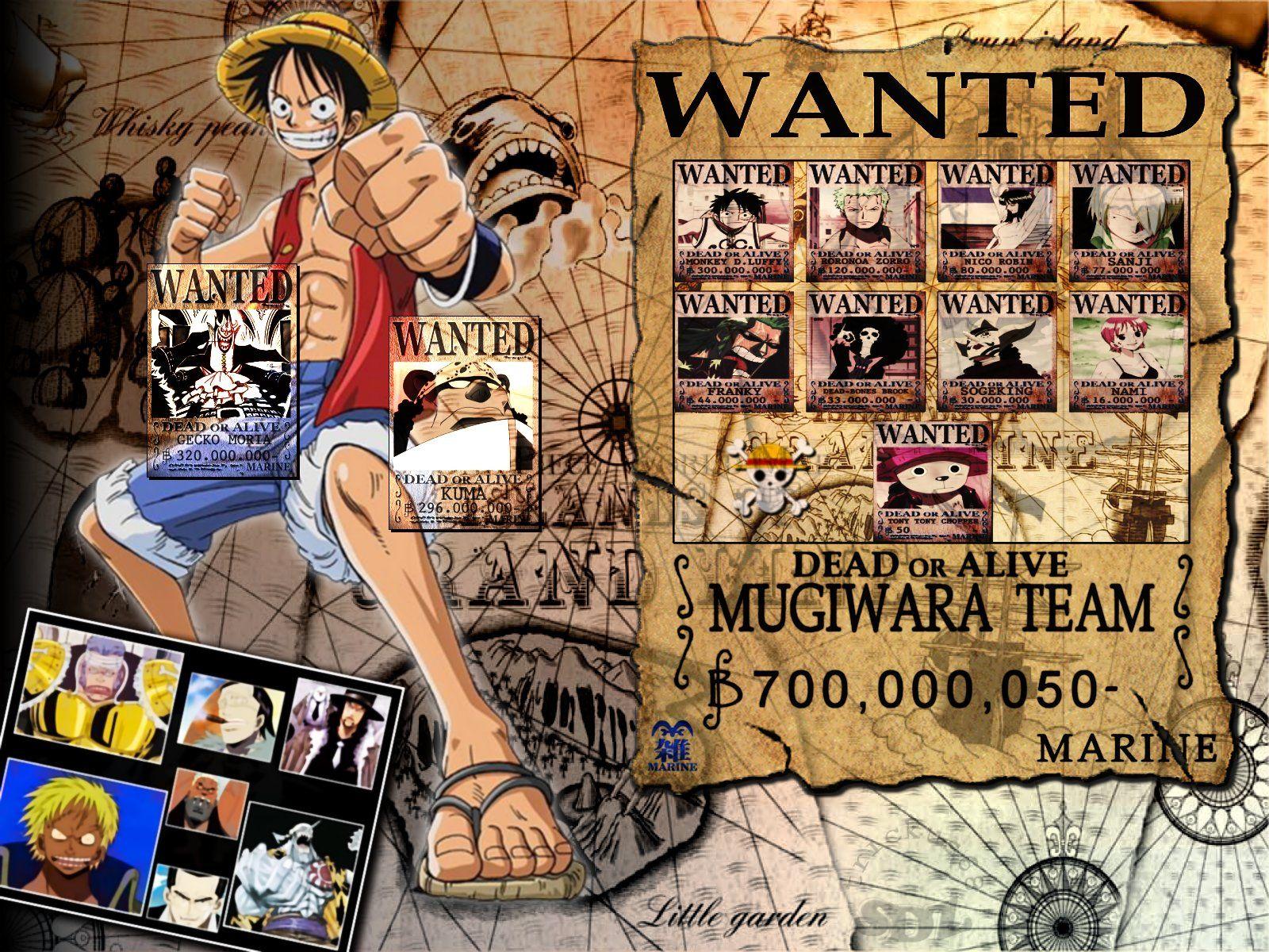 One Piece Wanted Poster Wallpapers Top Free One Piece Wanted Poster