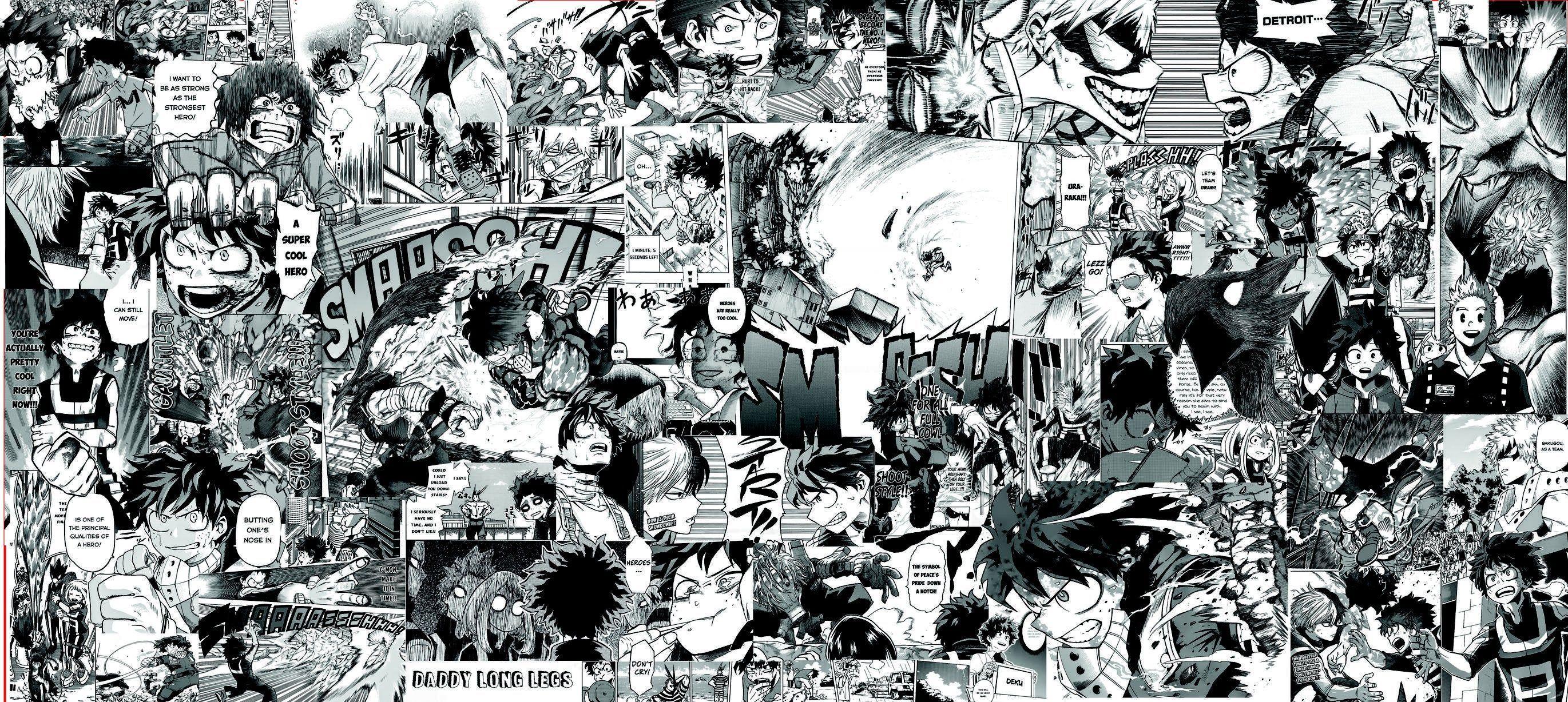 Hawks Manga Panels Collage