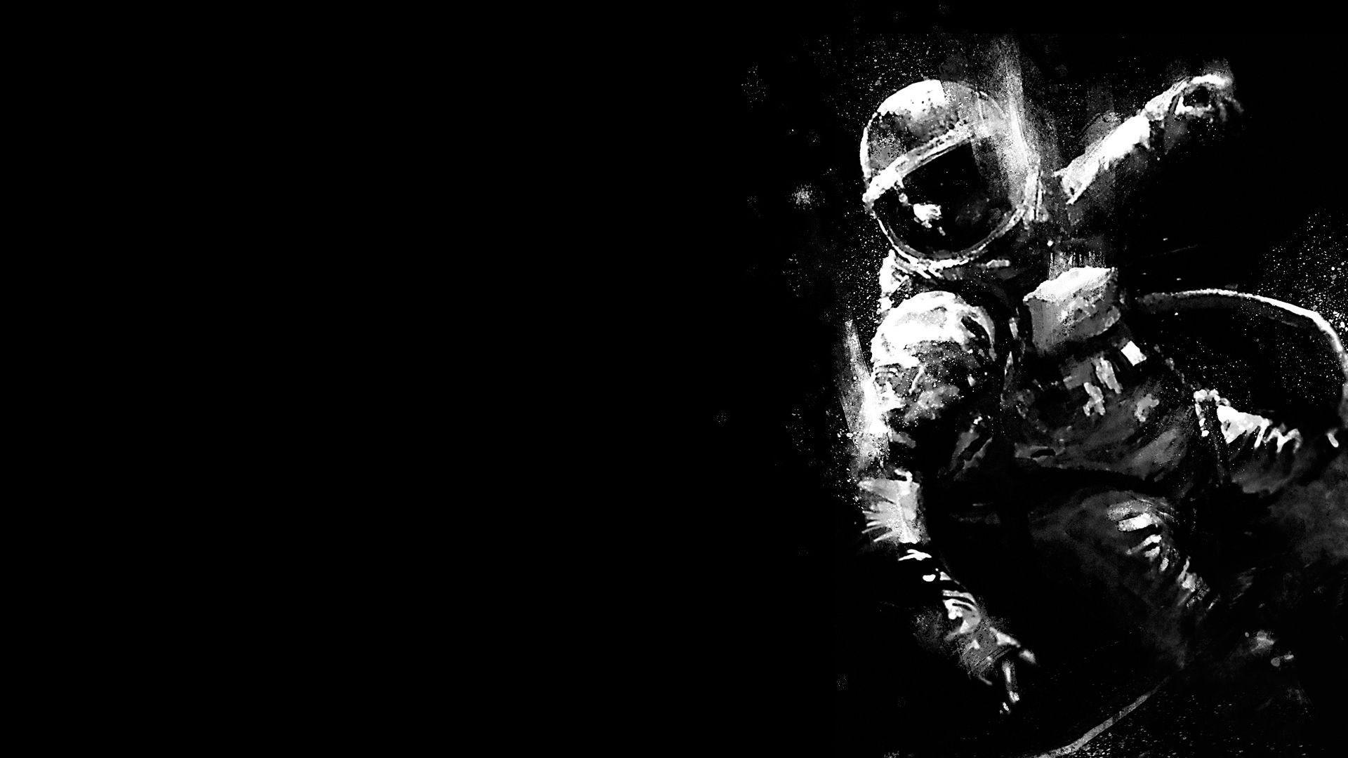 Black and White Astronaut Wallpapers Top Free Black and White