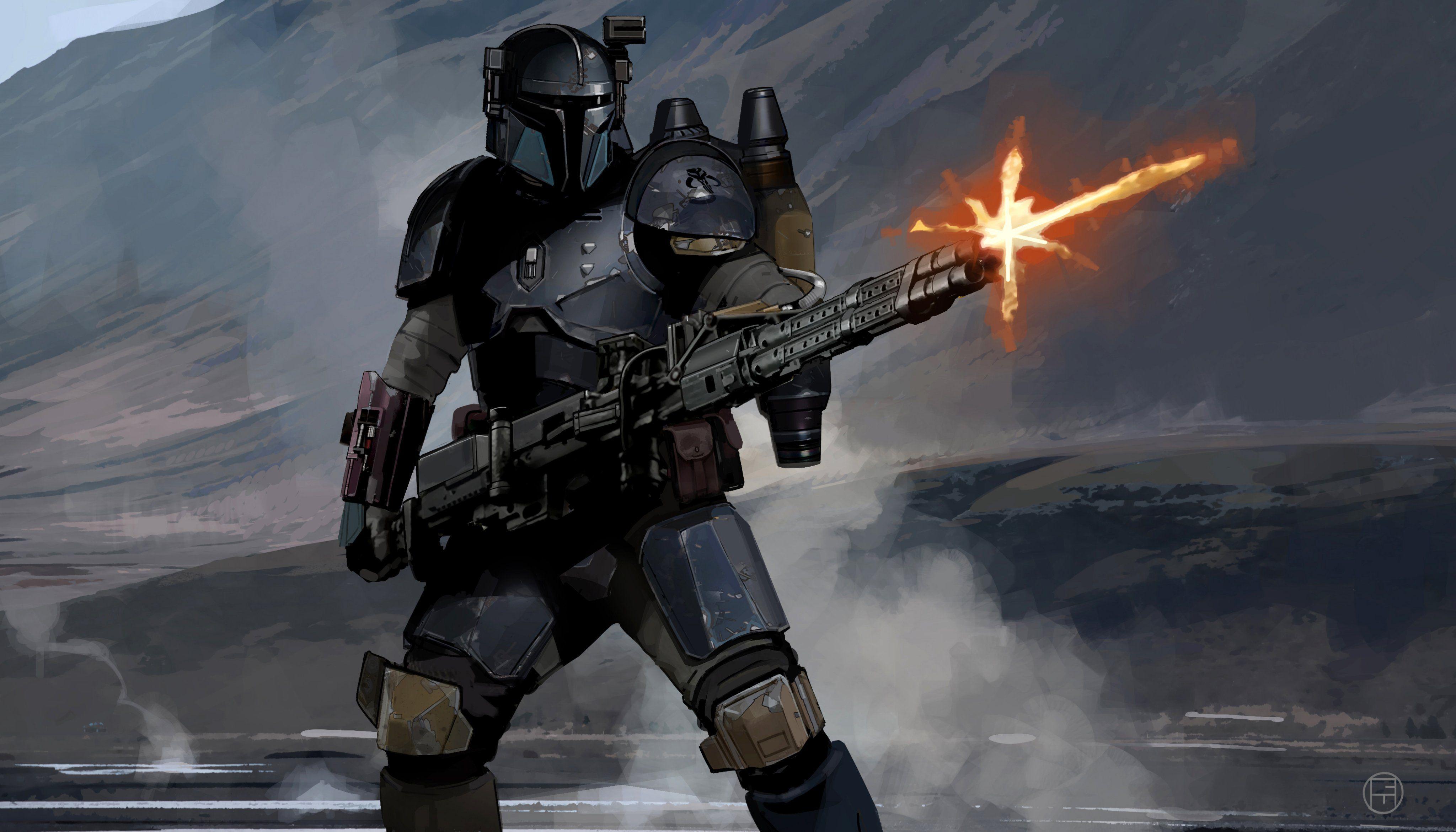 The Mandalorian Art Wallpapers Top Free The Mandalorian Art