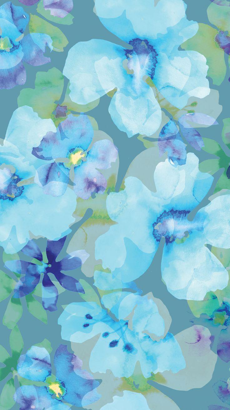 Blue Floral Phone Wallpapers Top Free Blue Floral Phone Backgrounds