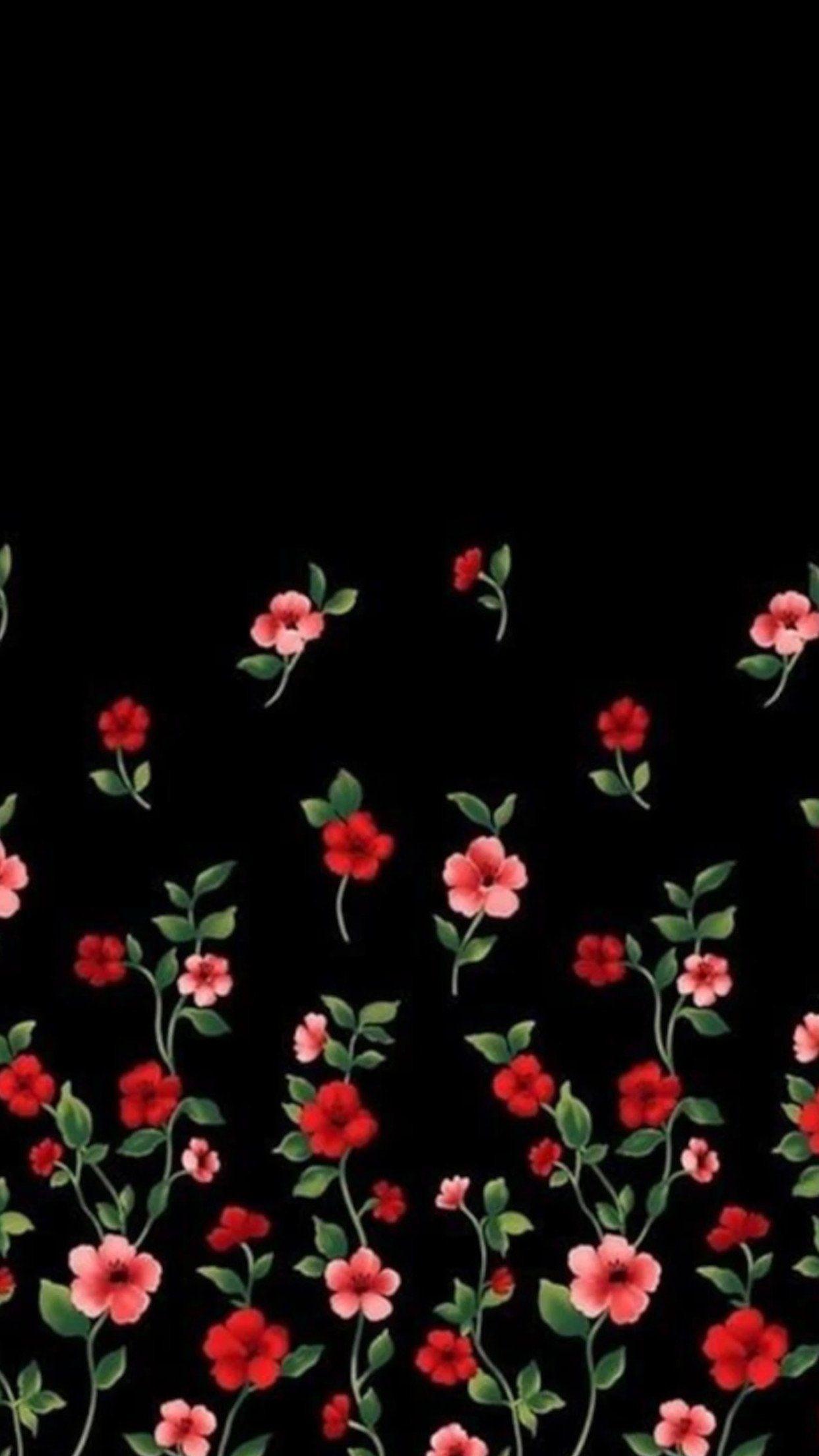 Black Floral Phone Wallpapers Top Free Black Floral Phone Backgrounds