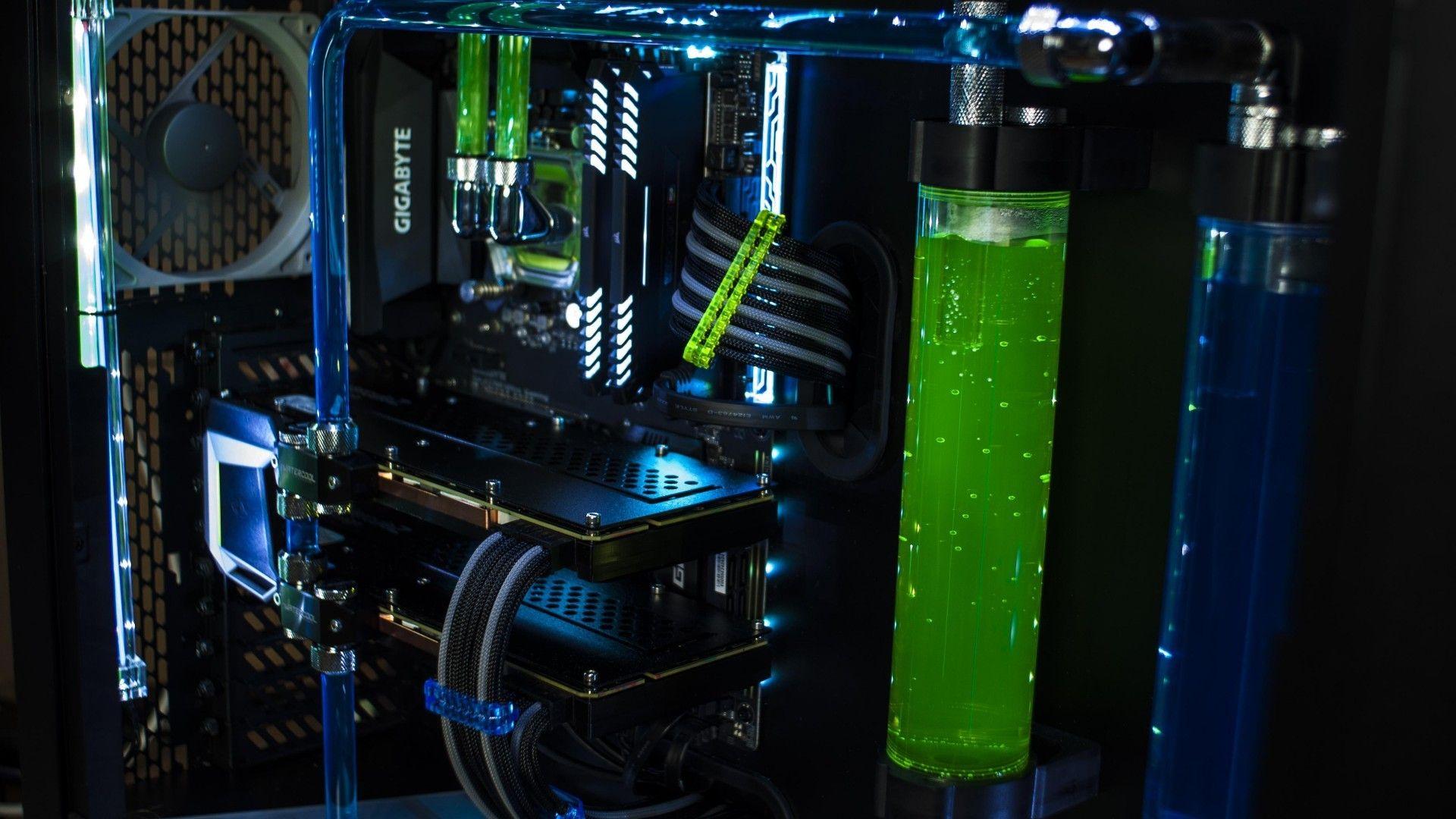 Water Cooled PC Wallpaper