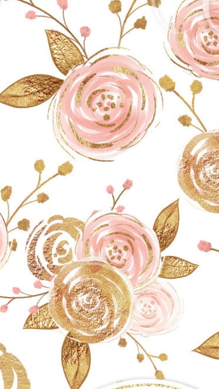 Gold Floral iPhone Wallpapers Top Free Gold Floral iPhone Backgrounds