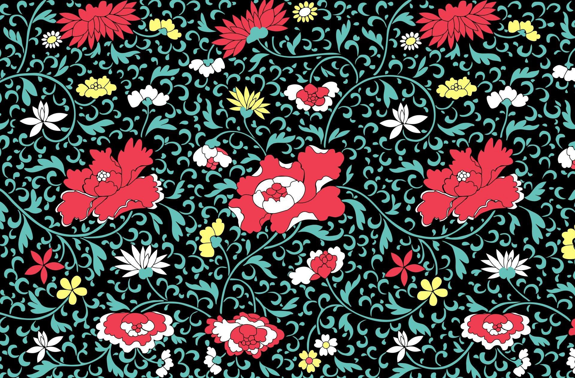 Black Vintage Floral Wallpapers Top Free Black Vintage Floral
