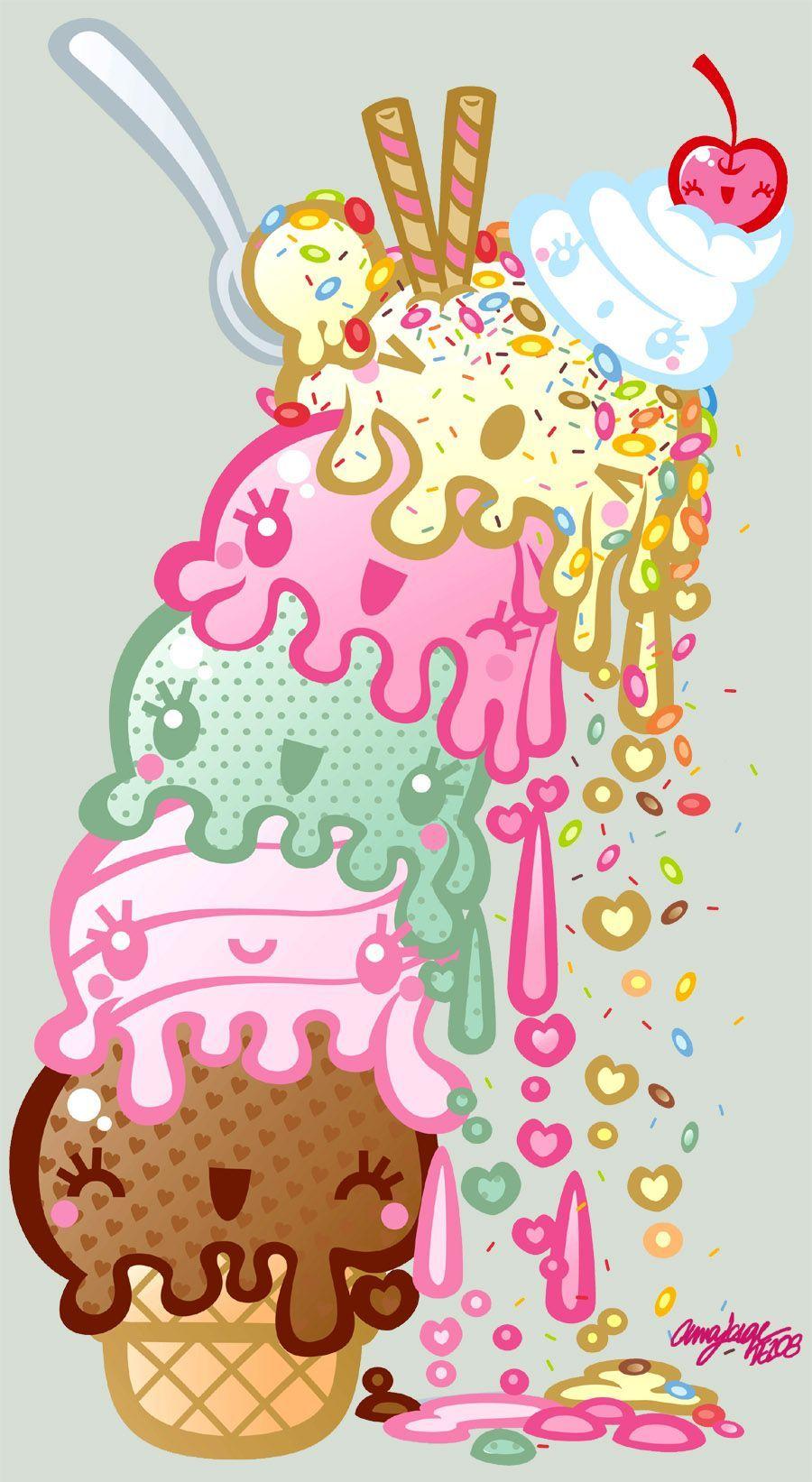 Cute Ice Cream Wallpapers Top Free Cute Ice Cream Backgrounds