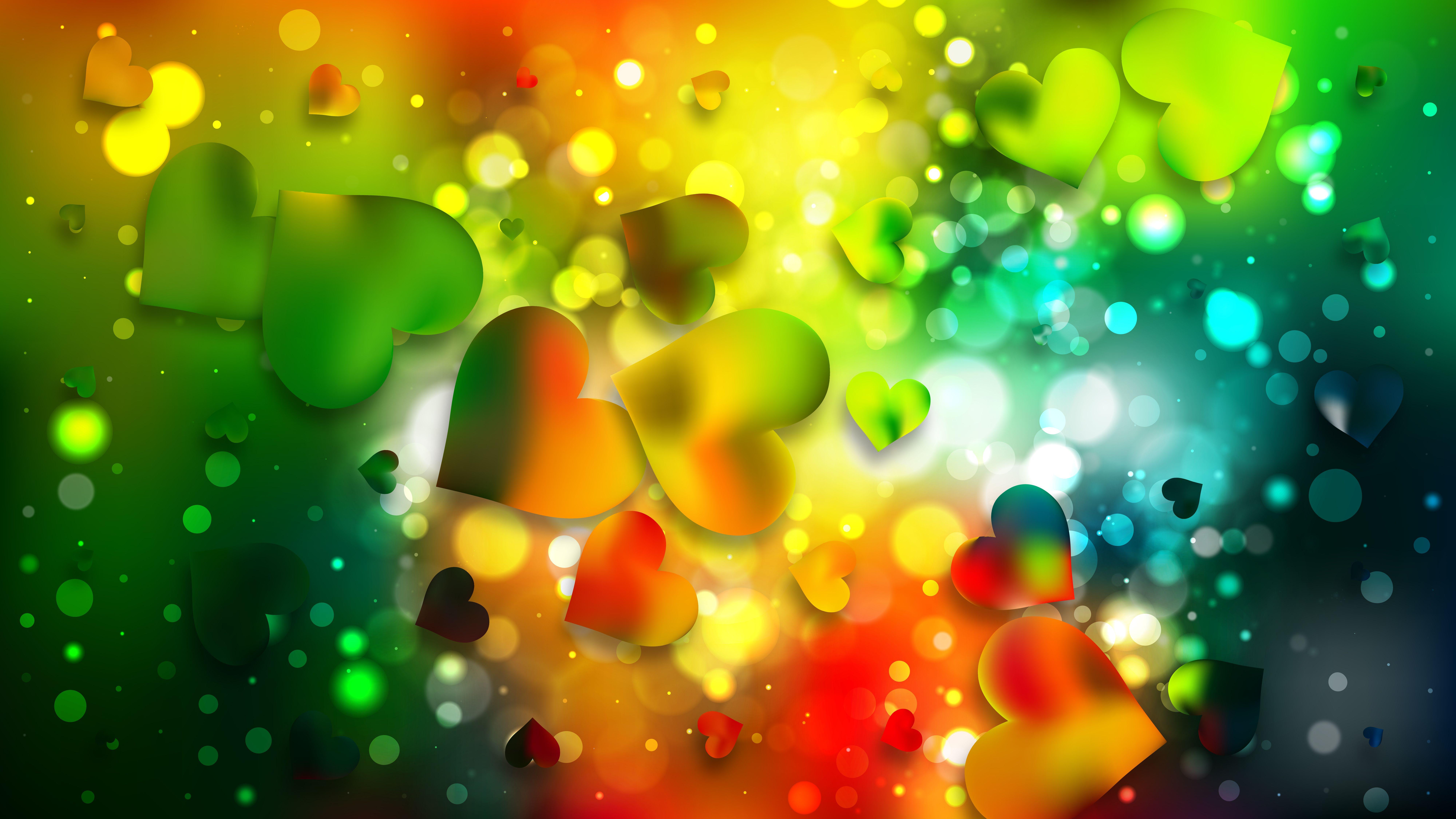 Colorful Abstract Hearts Wallpapers Top Free Colorful Abstract Hearts