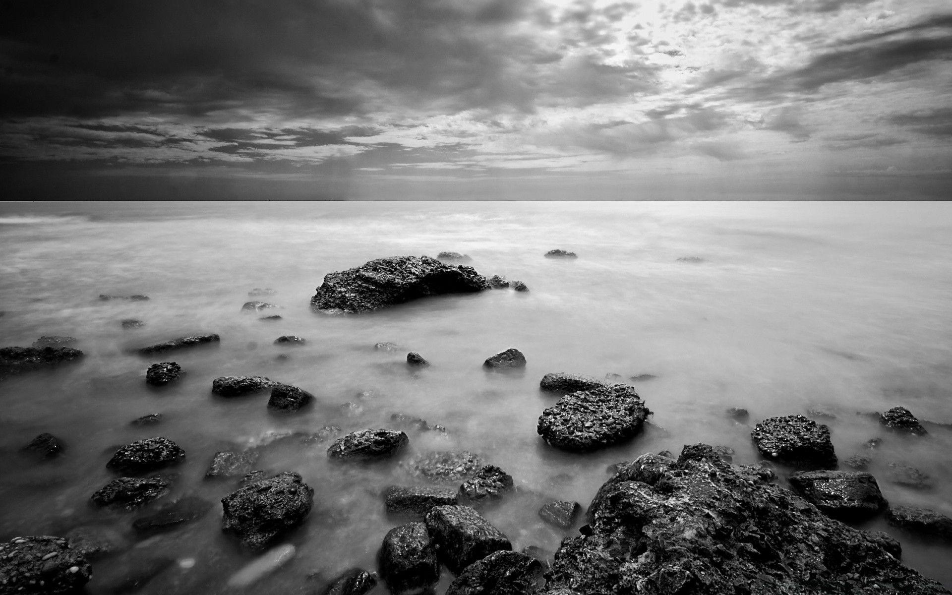 Black and White Ocean Wallpapers Top Free Black and White Ocean
