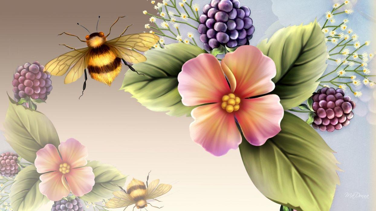 Bee and Flower Wallpapers Top Free Bee and Flower Backgrounds