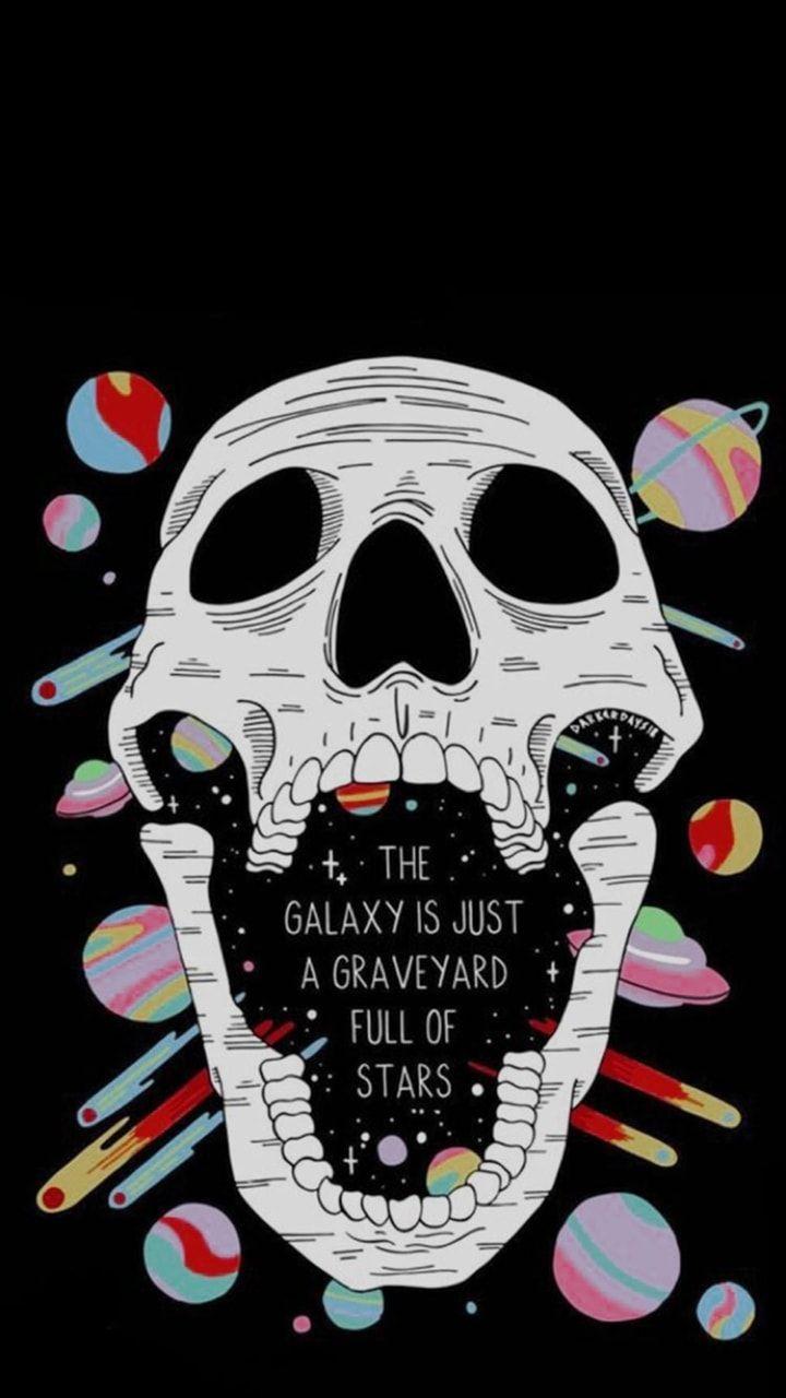 Galaxy Skull Wallpapers Top Free Galaxy Skull Backgrounds