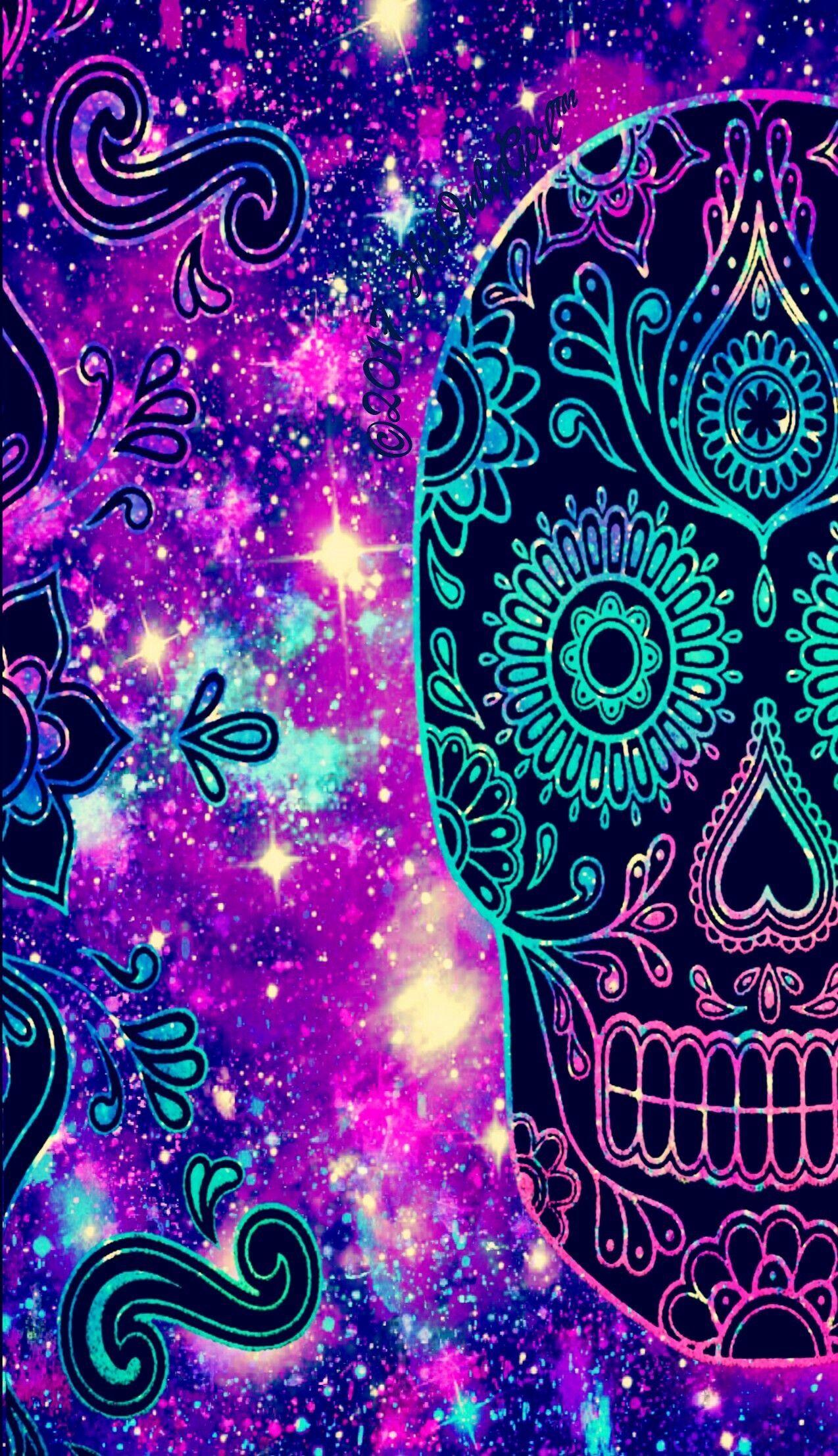 Galaxy Skull Wallpapers Top Free Galaxy Skull Backgrounds