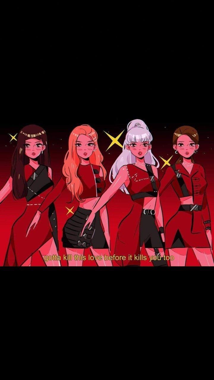 Blackpink Anime Wallpapers Top Free Blackpink Anime Backgrounds