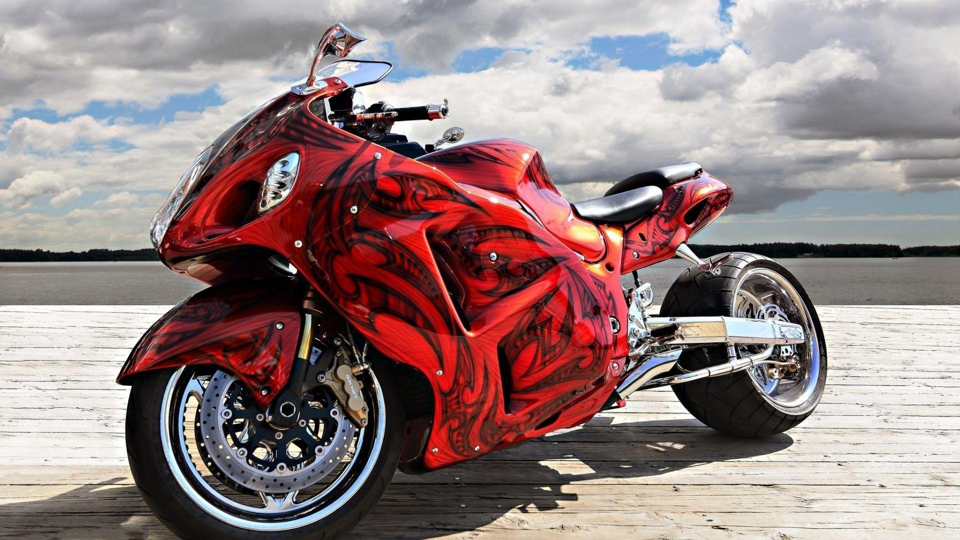 Red Bike Wallpapers Top Free Red Bike Backgrounds WallpaperAccess