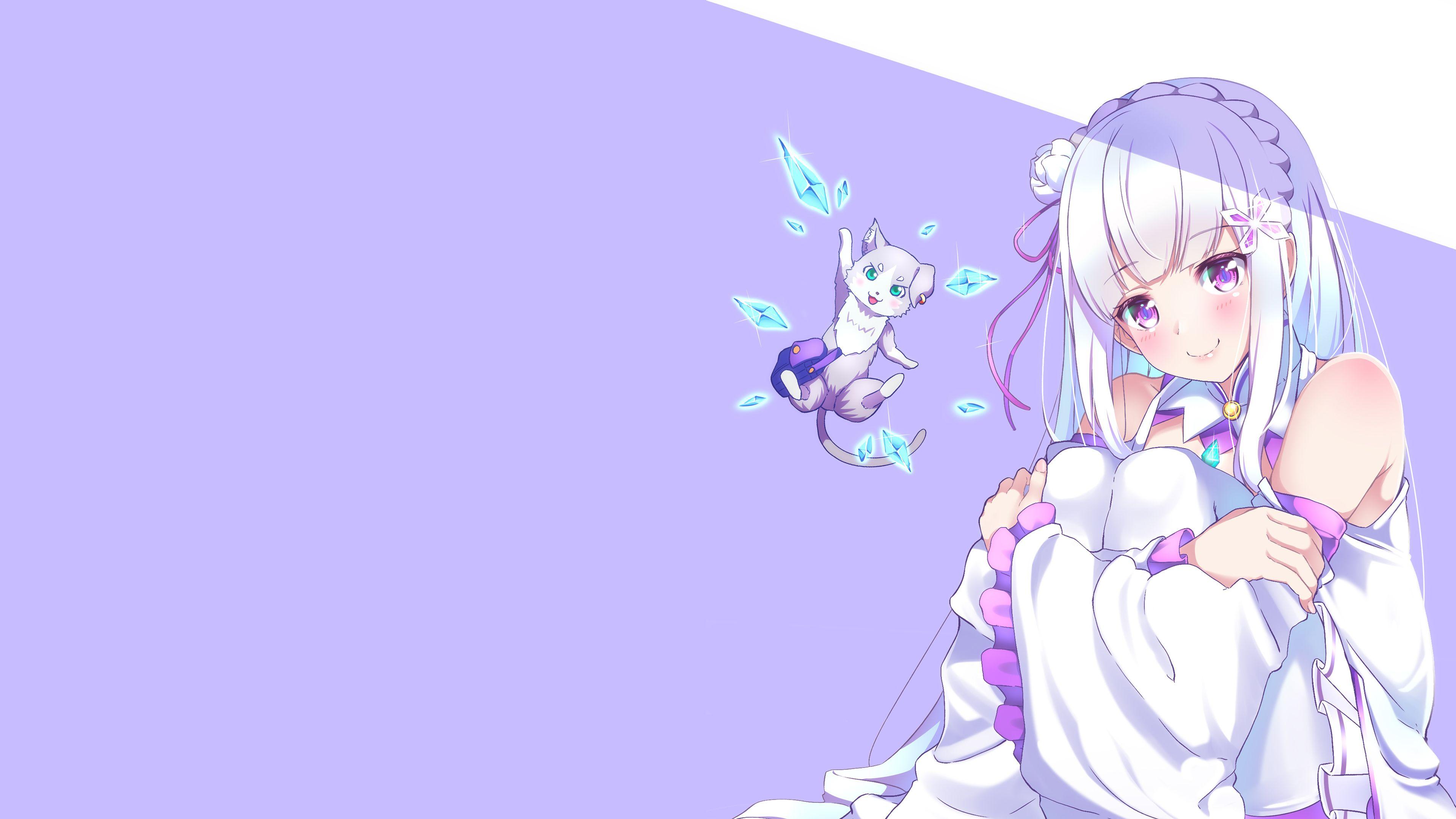 Re Zero Emilia Wallpapers Top Free Re Zero Emilia Backgrounds