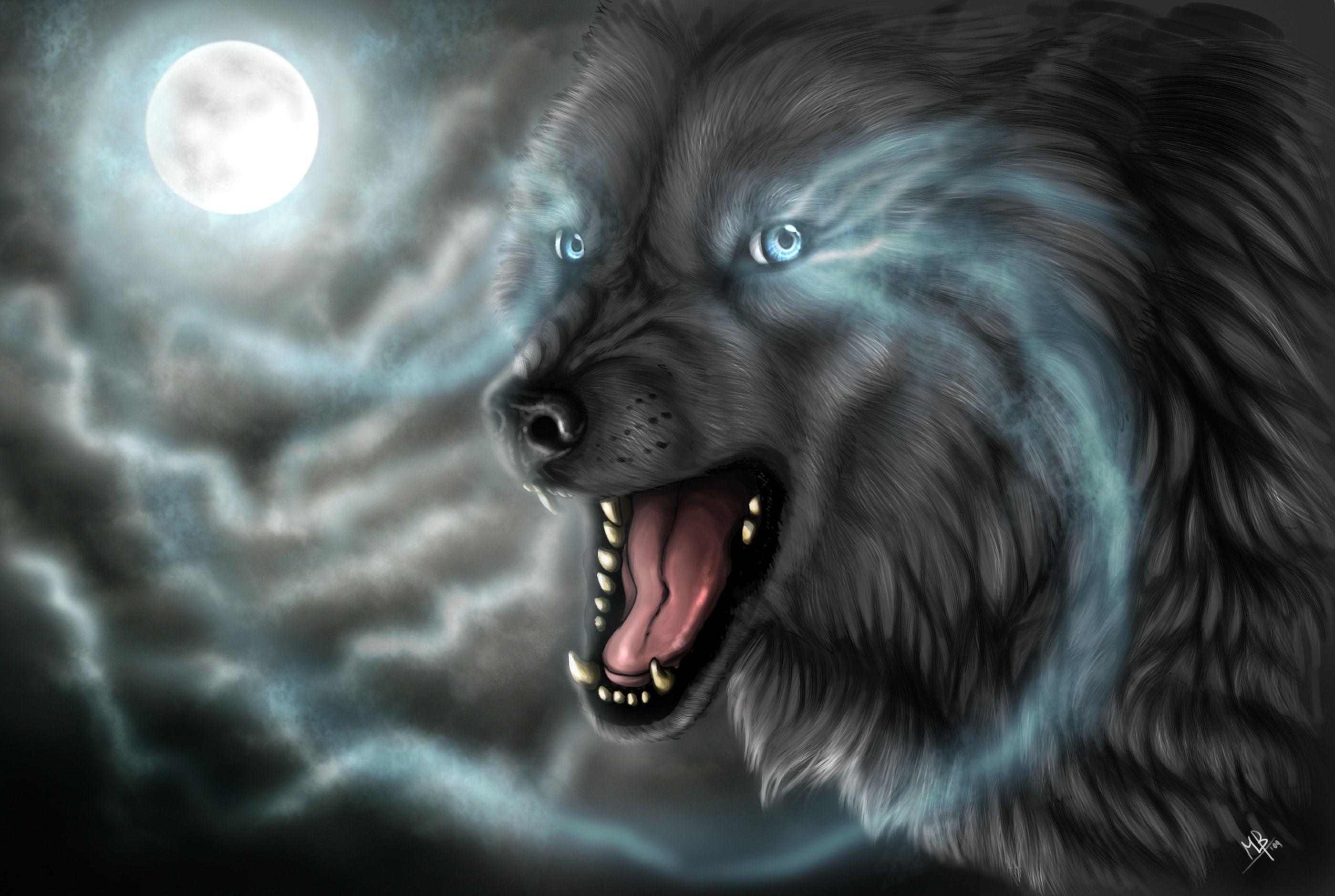 Dark Wolf Wallpapers Top Free Dark Wolf Backgrounds WallpaperAccess