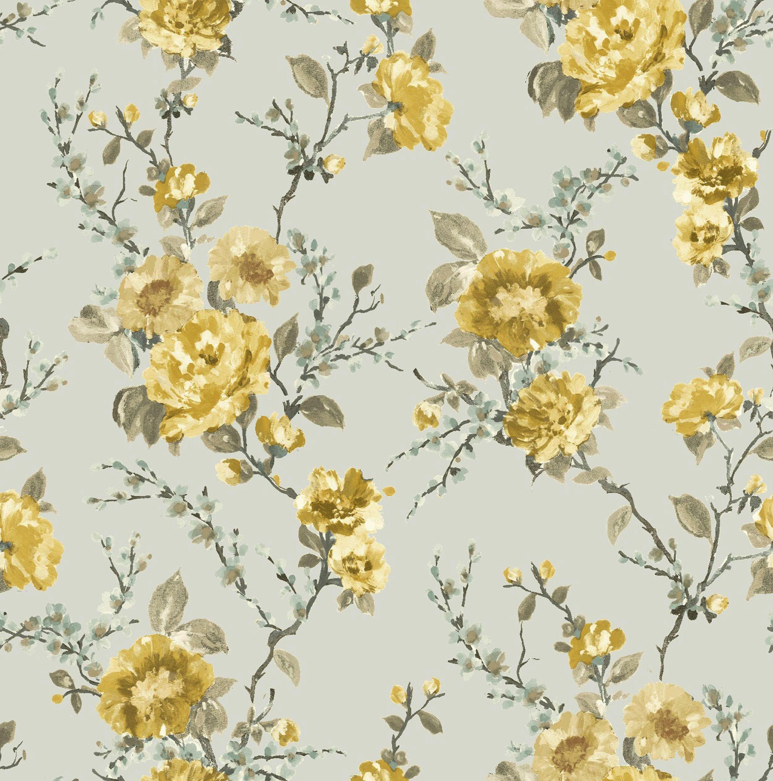 Blue and Yellow Floral Wallpapers Top Free Blue and Yellow Floral