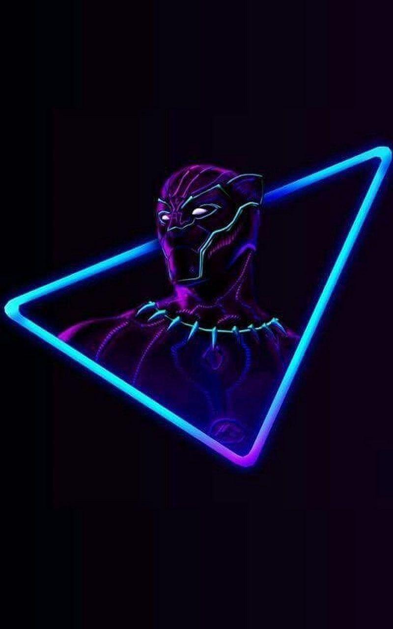 Black Panther Neon Wallpapers Top Free Black Panther Neon Backgrounds