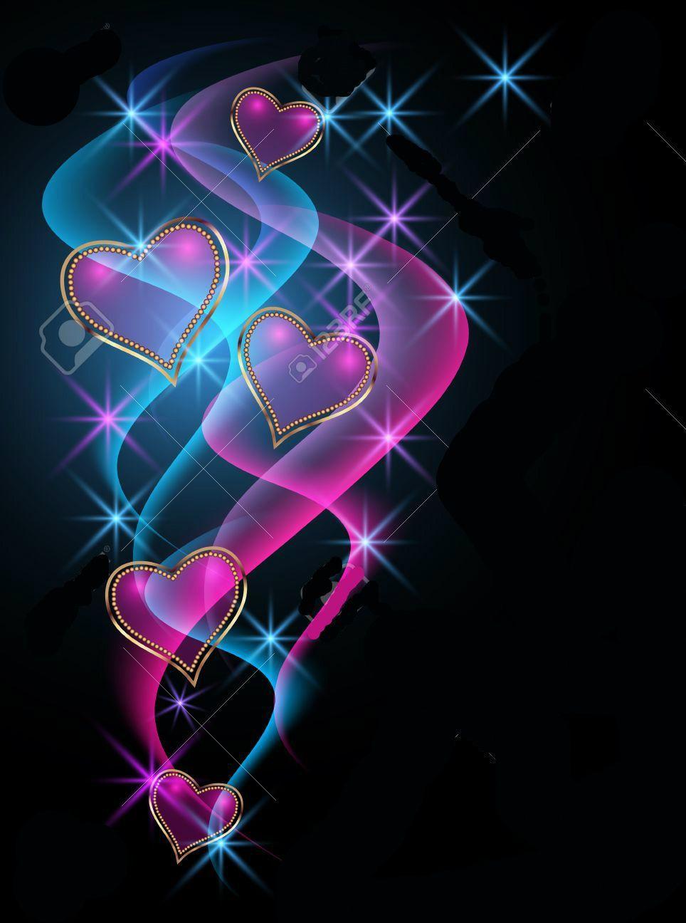Blue and Purple Hearts Wallpapers Top Free Blue and Purple Hearts