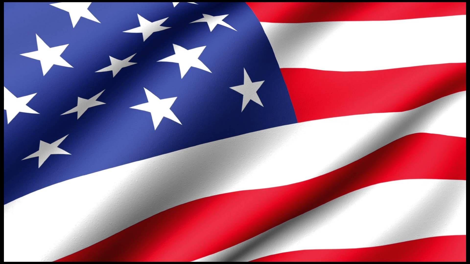 Waving American Flag Zoom Background