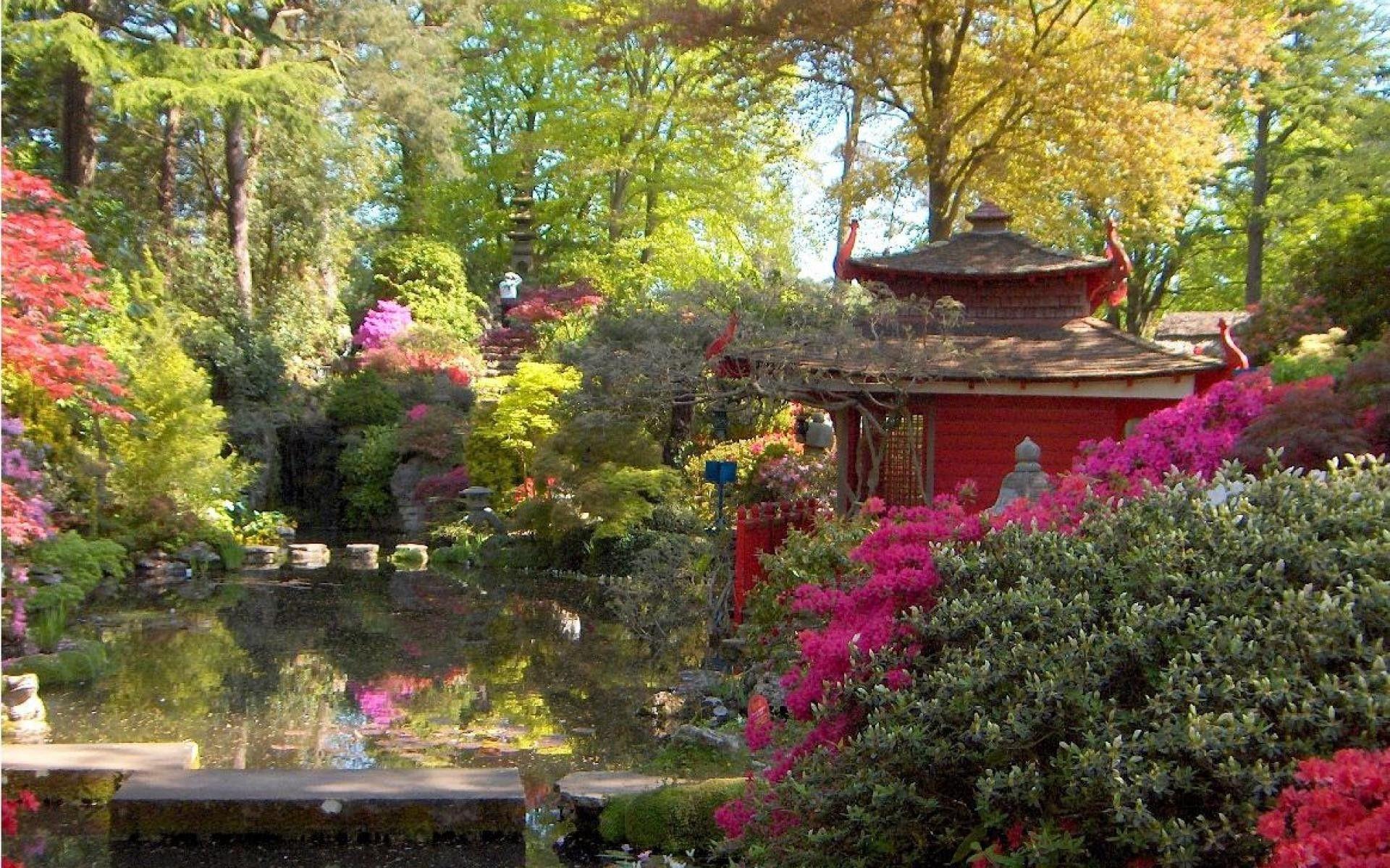 Japanese Flower Garden Wallpapers Top Free Japanese Flower Garden