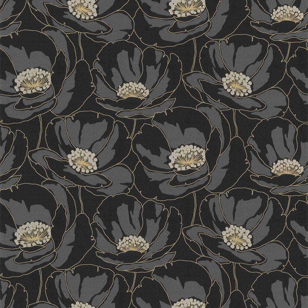Black and Gold Flower Wallpapers Top Free Black and Gold Flower