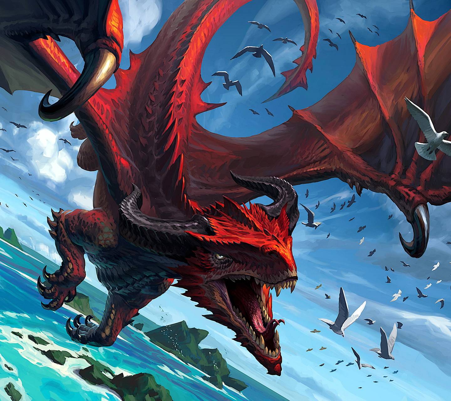 Roaring Dragon Wallpapers Top Free Roaring Dragon Backgrounds