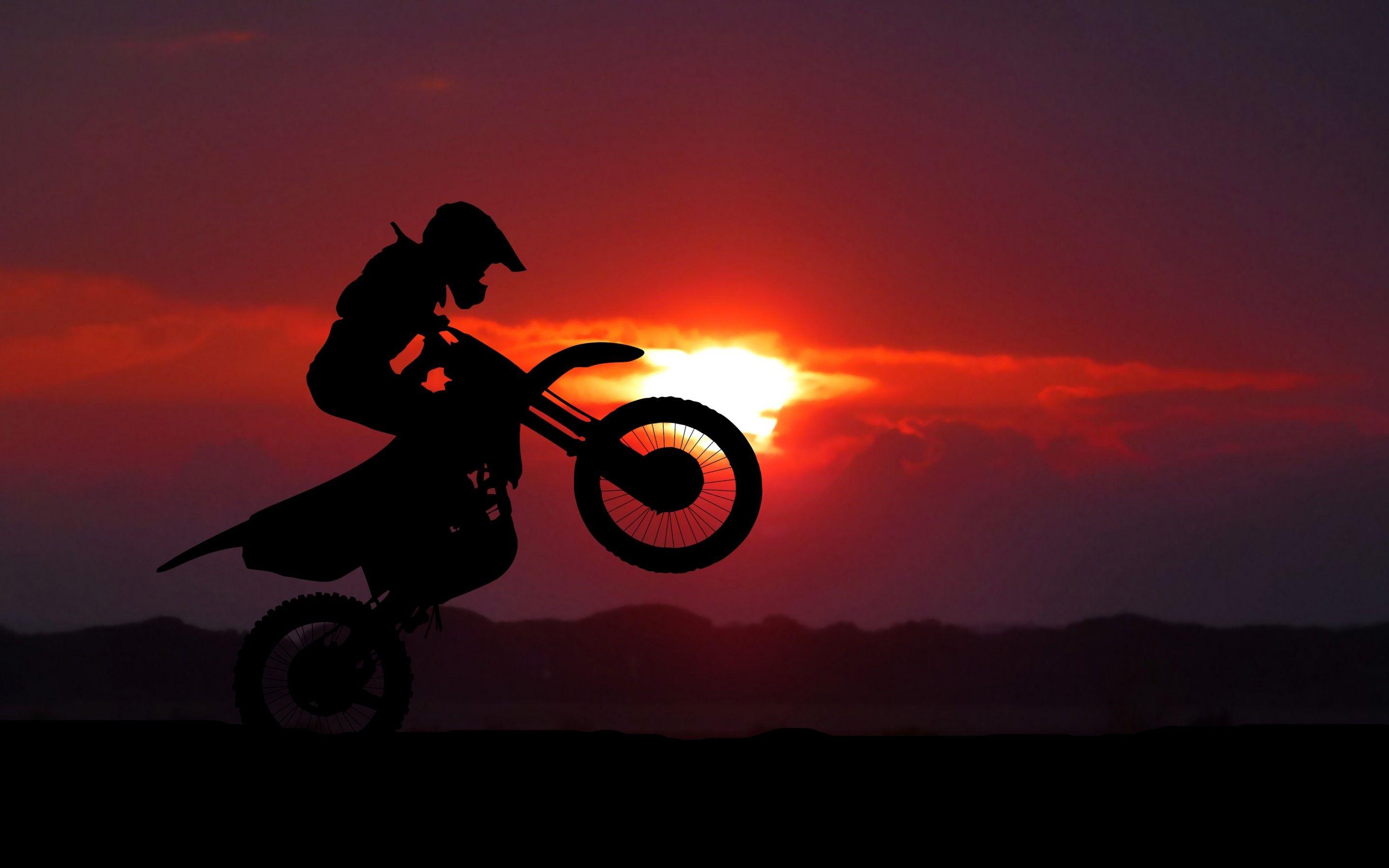 Motocross Silhouette Wallpapers Top Free Motocross Silhouette
