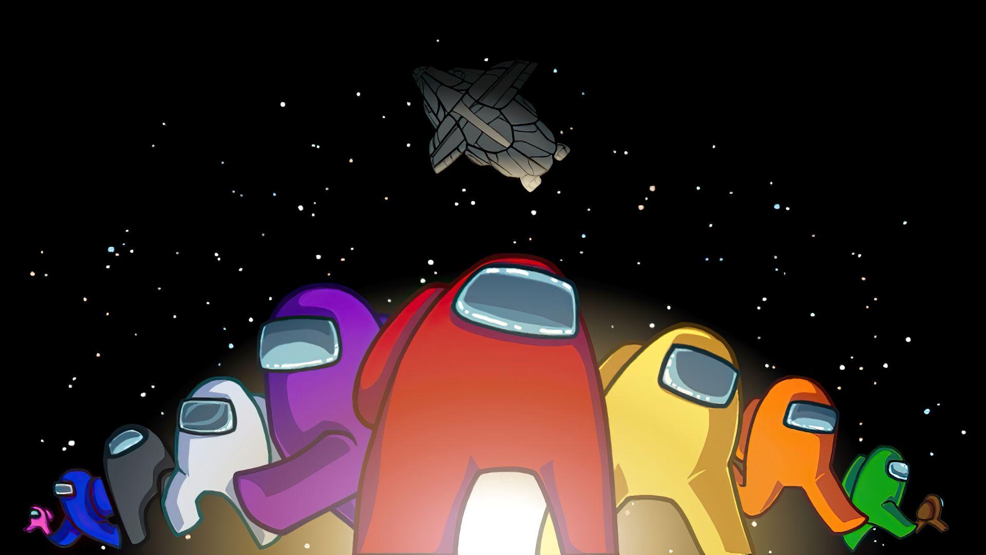 Yellow Among Us Wallpapers Top Free Yellow Among Us Backgrounds