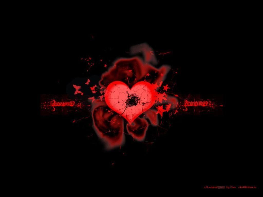 Red and Black Heart Wallpapers Top Free Red and Black Heart