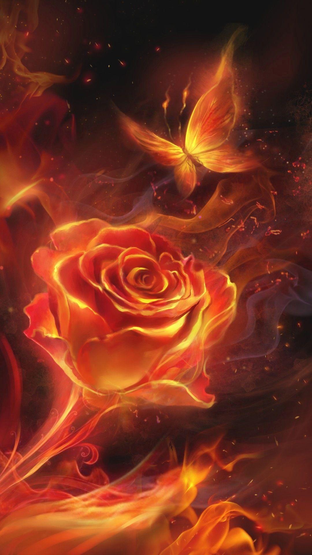 Fire Rose Wallpapers Top Free Fire Rose Backgrounds WallpaperAccess