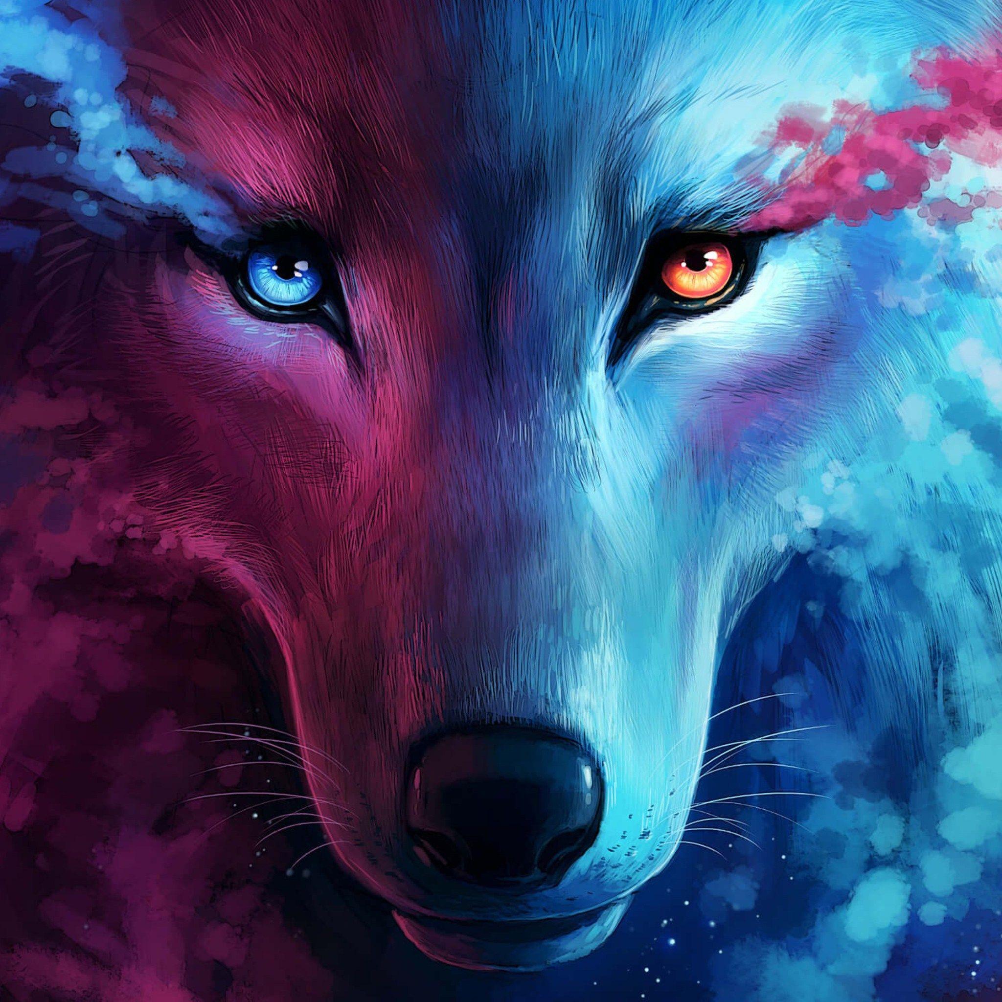 Cool Blue Wolf Wallpapers Top Free Cool Blue Wolf Backgrounds