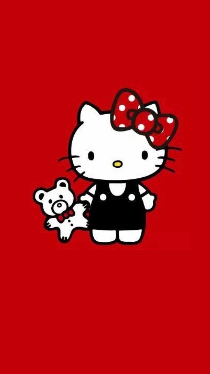 Red Hello Kitty Wallpapers Top Free Red Hello Kitty Backgrounds WallpaperAccess