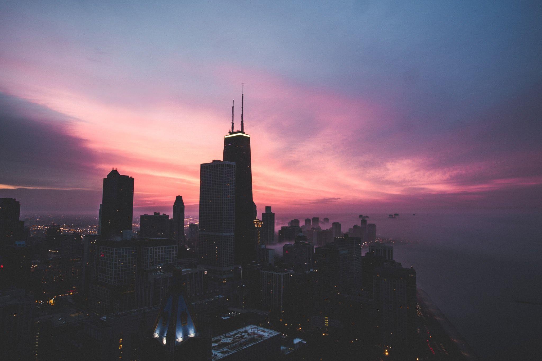 Pink City Sky Wallpapers Top Free Pink City Sky Backgrounds