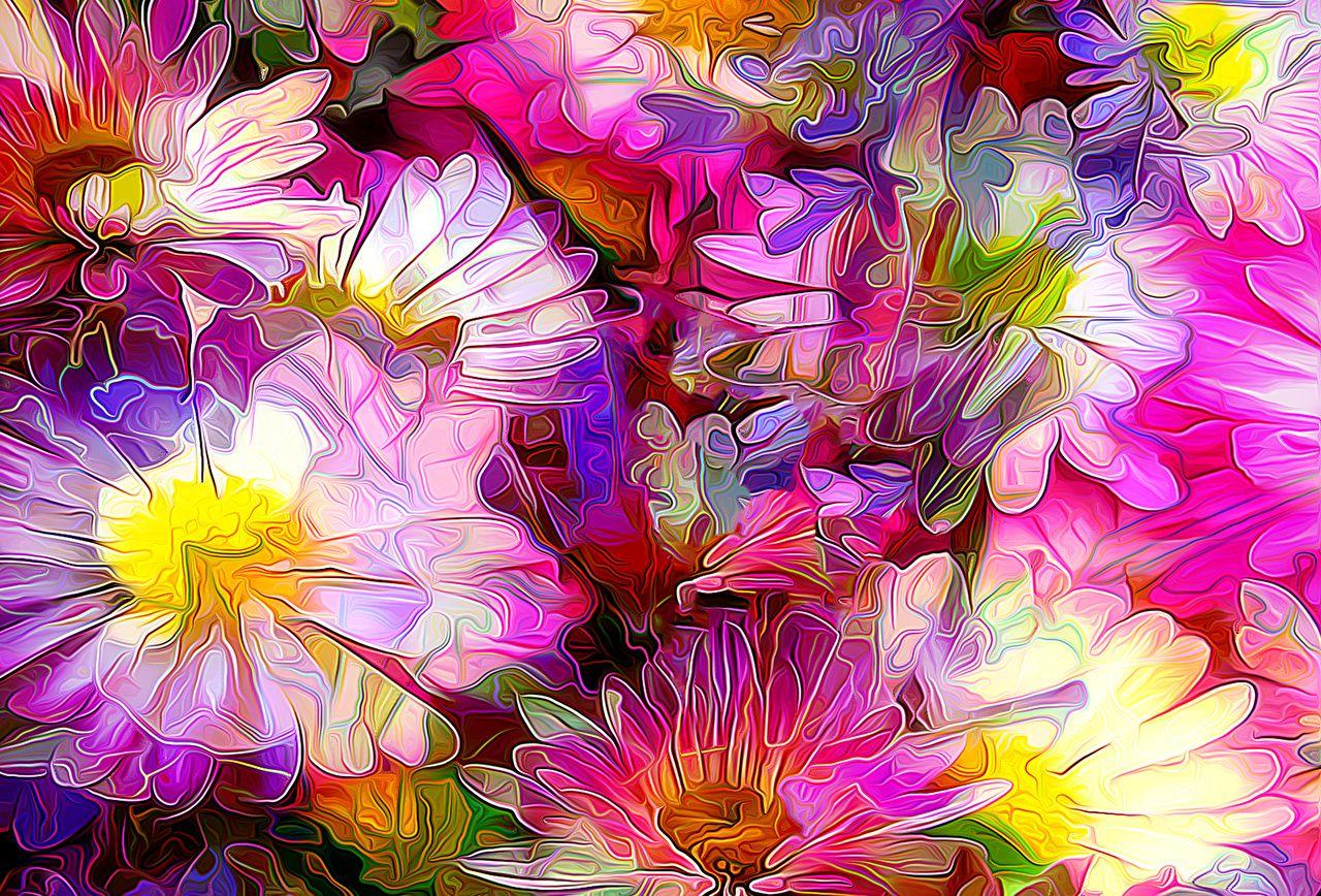 Flowers Painting Wallpapers Top Free Flowers Painting Backgrounds