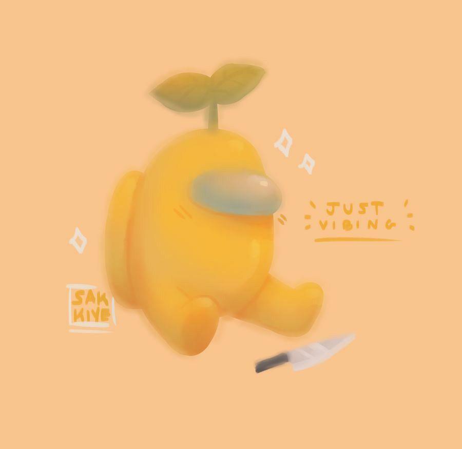 Yellow Among Us Wallpapers Top Free Yellow Among Us Backgrounds