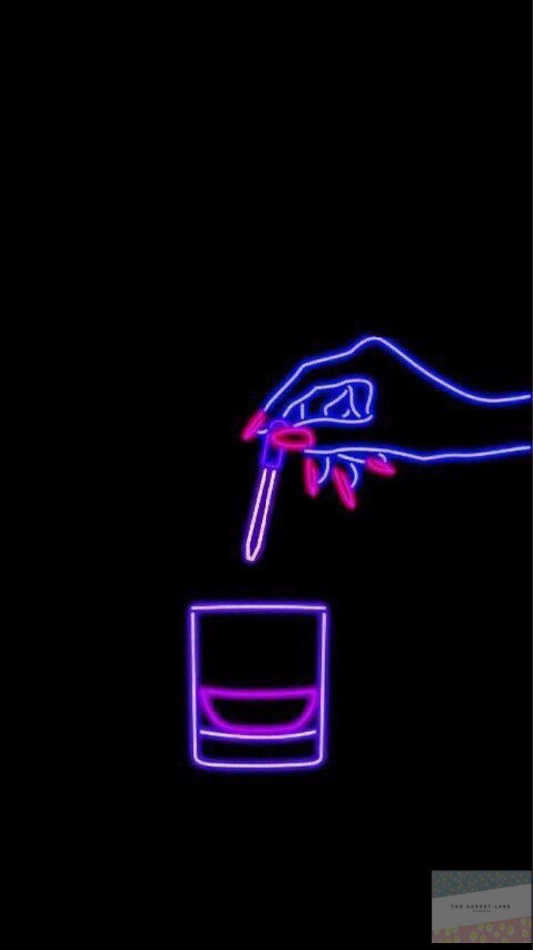 Purple Aesthetic Wallpaper Iphone Neon Lockscreen andrewstevenwatson