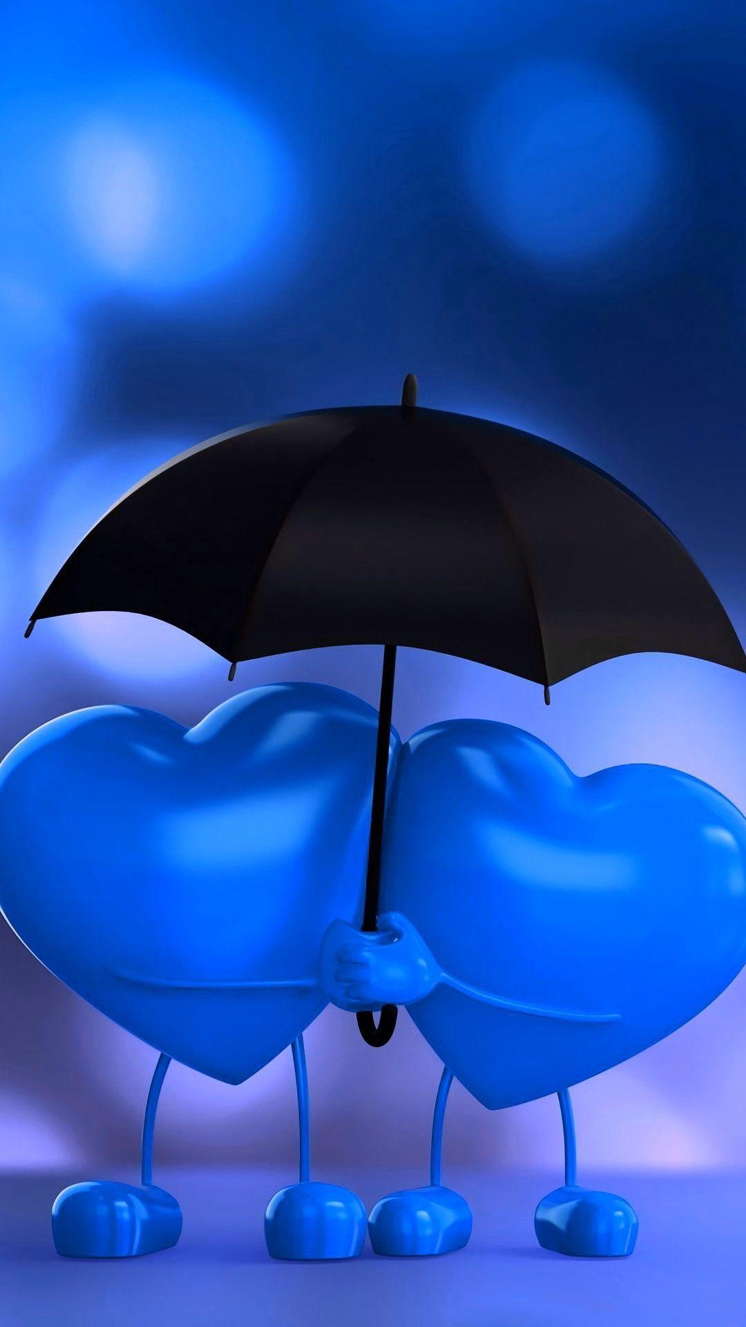 Cute Blue Heart Wallpapers Top Free Cute Blue Heart Backgrounds